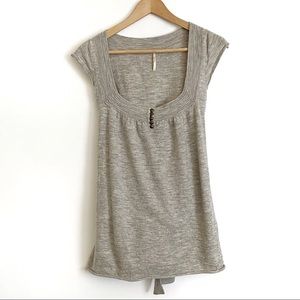 Free People Wool Sleeveless Knit Top Size Large